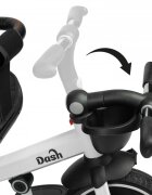 Toyz by Caretero Tricicleta pentru copii Toyz Dash Grey cu maner parental scaun reversibil si spatar reglabil cu pozitie de somn suport picioare frana si copertinapana la 25 kg