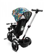 Toyz by Caretero Tricicleta pentru copii Toyz Dash Melange cu maner parental scaun reversibil si spatar reglabil cu pozitie de somn suport picioare frana si copertinapana la 25 kg