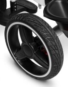 Toyz by Caretero Tricicleta pentru copii Toyz Dash Melange cu maner parental scaun reversibil si spatar reglabil cu pozitie de somn suport picioare frana si copertinapana la 25 kg