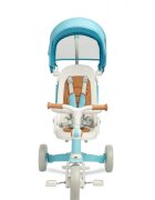 Toyz by Caretero Tricicleta pentru copii Toyz Faro Blue multifunctionala ultrapliabilaspatar reglabilscaun moale rotativ maner parinte detasabil si reglabil in 4 pozitiicenturi de sigurantaroti EVApedale detasabilegentuta inclusa