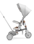 Toyz by Caretero Tricicleta pentru copii Toyz Faro Grey multifunctionalaultrapliabilaspatar reglabilscaun moale rotativ maner parinte detasabil si reglabil in 4 pozitiicenturi de sigurantaroti EVApedale detasabilegentuta inclusa