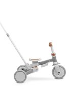Toyz by Caretero Tricicleta pentru copii Toyz Faro Grey multifunctionalaultrapliabilaspatar reglabilscaun moale rotativ maner parinte detasabil si reglabil in 4 pozitiicenturi de sigurantaroti EVApedale detasabilegentuta inclusa