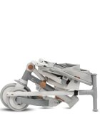 Toyz by Caretero Tricicleta pentru copii Toyz Faro Grey multifunctionalaultrapliabilaspatar reglabilscaun moale rotativ maner parinte detasabil si reglabil in 4 pozitiicenturi de sigurantaroti EVApedale detasabilegentuta inclusa