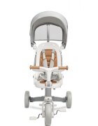 Toyz by Caretero Tricicleta pentru copii Toyz Faro Grey multifunctionalaultrapliabilaspatar reglabilscaun moale rotativ maner parinte detasabil si reglabil in 4 pozitiicenturi de sigurantaroti EVApedale detasabilegentuta inclusa