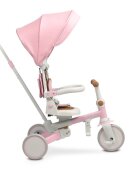 Toyz by Caretero Tricicleta pentru copii Toyz Faro Pink multifunctionalaultrapliabilaspatar reglabilscaun moale rotativ maner parinte detasabil si reglabil in 4 pozitiicenturi de sigurantaroti EVApedale detasabilegentuta inclusa