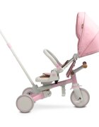 Toyz by Caretero Tricicleta pentru copii Toyz Faro Pink multifunctionalaultrapliabilaspatar reglabilscaun moale rotativ maner parinte detasabil si reglabil in 4 pozitiicenturi de sigurantaroti EVApedale detasabilegentuta inclusa