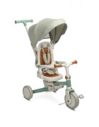 Toyz by Caretero Tricicleta pentru copii Toyz Faro Verde multifunctionalaultrapliabilaspatar reglabilscaun moale rotativmaner parinte detasabil si reglabil in 4 pozitiicenturi de sigurantaroti EVApedale detasabilegentuta inclusa