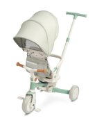 Toyz by Caretero Tricicleta pentru copii Toyz Faro Verde multifunctionalaultrapliabilaspatar reglabilscaun moale rotativmaner parinte detasabil si reglabil in 4 pozitiicenturi de sigurantaroti EVApedale detasabilegentuta inclusa