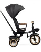 Toyz by Caretero Tricicleta pentru copii Toyz Saber Beige pliabila multifunctionala cu spatar reglabil si pozitie de somn copertina si maner parinte cu inaltime reglabila pana la 25 kg