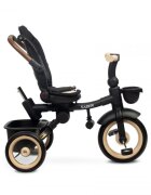 Toyz by Caretero Tricicleta pentru copii Toyz Saber Beige pliabila multifunctionala cu spatar reglabil si pozitie de somn copertina si maner parinte cu inaltime reglabila pana la 25 kg