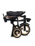 Toyz by Caretero Tricicleta pentru copii Toyz Saber Beige pliabila multifunctionala cu spatar reglabil si pozitie de somn copertina si maner parinte cu inaltime reglabila pana la 25 kg