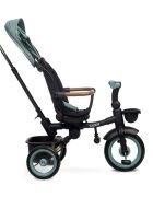 Toyz by Caretero Tricicleta pentru copii Toyz Saber Blue pliabila multifunctionala cu spatar reglabil si pozitie de somn copertina si maner parinte cu inaltime reglabila pana la 25 kg