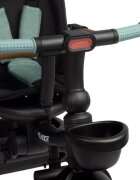 Toyz by Caretero Tricicleta pentru copii Toyz Saber Blue pliabila multifunctionala cu spatar reglabil si pozitie de somn copertina si maner parinte cu inaltime reglabila pana la 25 kg