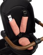 Toyz by Caretero Tricicleta pentru copii Toyz Saber Light Pink pliabila multifunctionala cu spatar reglabil si pozitie de somn copertina si maner parinte cu inaltime reglabila pana la 25 kg