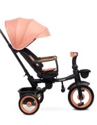 Toyz by Caretero Tricicleta pentru copii Toyz Saber Light Pink pliabila multifunctionala cu spatar reglabil si pozitie de somn copertina si maner parinte cu inaltime reglabila pana la 25 kg