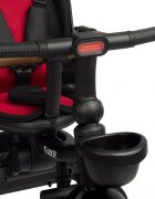 Toyz by Caretero Tricicleta pentru copii Toyz Saber Red pliabila multifunctionala cu spatar reglabil si pozitie de somn copertina si maner parinte cu inaltime reglabila pana la 25 kg