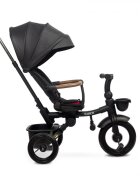 Toyz by Caretero Tricicleta pentru copii Toyz Saber Red pliabila multifunctionala cu spatar reglabil si pozitie de somn copertina si maner parinte cu inaltime reglabila pana la 25 kg
