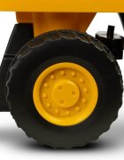 TOYZ Excavator fara pedale pentru copii CAT cu licentacupa mobila si claxon 12-36 luni sistem de siguranta anti-rasturnarespatiu de depozitare sub sezut