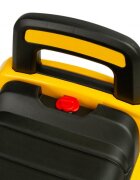 TOYZ Excavator fara pedale pentru copii CAT cu licentacupa mobila si claxon 12-36 luni sistem de siguranta anti-rasturnarespatiu de depozitare sub sezut