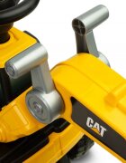 TOYZ Excavator fara pedale pentru copii CAT cu licentacupa mobila si claxon 12-36 luni sistem de siguranta anti-rasturnarespatiu de depozitare sub sezut