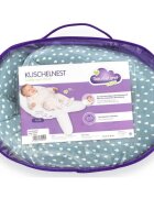Traeumeland Perna pentru bebelusi Cuddly Nest Drops Ocean Blue
