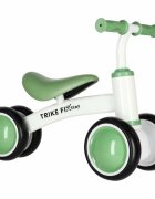 Trike Fix Bicicleta de echilibru fara pedale Tini V2 GreenWhite design cu patru roti roti EVA cadrul din otel carbon sarcina maxima 30 kg