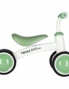 Trike Fix Bicicleta de echilibru fara pedale Tini V2 GreenWhite design cu patru roti roti EVA cadrul din otel carbon sarcina maxima 30 kg