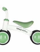 Trike Fix Bicicleta de echilibru fara pedale Tini V2 GreenWhite design cu patru roti roti EVA cadrul din otel carbon sarcina maxima 30 kg