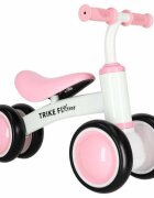 Trike Fix Bicicleta de echilibru fara pedale Tini V2 PinkWhite design cu patru roti roti EVA cadrul din otel carbon sarcina maxima 30 kg