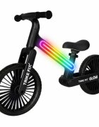 Trike Fix Bicicleta fara pedale pentru copii Glow Black cadru cu 20 moduri LED RGB ultra-usoara 3.6kg roti 12 EVA