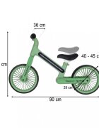 Trike Fix Bicicleta fara pedale pentru copii Glow Green cadru cu 20 moduri LED RGB ultra-usoara 3.6kg roti 12 EVA