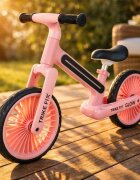 Trike Fix Bicicleta fara pedale pentru copii Glow Pink cadru cu 20 moduri LED RGB ultra-usoara 3.6kg roti 12 EVA