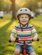 Trike Fix Casca de bicicleta pentru copii marime M (55-58 cm) lumina LED integrata si 11 orificii de ventilaie Grey