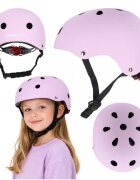Trike Fix Casca de bicicleta pentru copii marime M (55-58 cm) lumina LED integrata si 11 orificii de ventilaie Violet