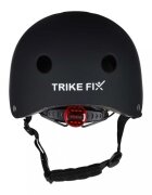 Trike Fix Casca de protectie pentru copii FIX S Black S (48-54 cm) reglabila cu lumina LED sistem de prindere 11 orificii de ventilatie