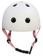 Trike Fix Casca de protectie pentru copii FIX S White S 48-54 cm reglabila cu lumina LED sistem de prindere 11 orificii de ventilatie