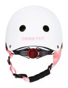Trike Fix Casca de protectie pentru copii FIX S White S 48-54 cm reglabila cu lumina LED sistem de prindere 11 orificii de ventilatie