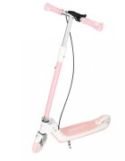 Trike Fix Trotineta pentru copii Pink cu ghidon ajustabil roti luminoase LED frana de mana si de picior capacitate maxima 100 kg
