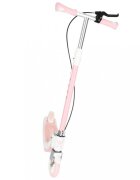 Trike Fix Trotineta pentru copii Pink cu ghidon ajustabil roti luminoase LED frana de mana si de picior capacitate maxima 100 kg