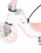 Trike Fix Trotineta pentru copii Pink cu ghidon ajustabil roti luminoase LED frana de mana si de picior capacitate maxima 100 kg