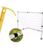 Trizand Poarta fotbal pentru copii pliabila usor de montat cu minge pompa si carlige de fixare incluse dimensiune 120 x 40 x 80 cm