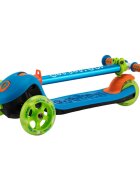 Trunki Trotineta pliabila albastru S cu ghidon reglabil curea si husa pentru transport greutate admisa 50 kg