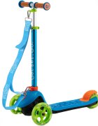 Trunki Trotineta pliabila albastru S cu ghidon reglabil curea si husa pentru transport greutate admisa 50 kg