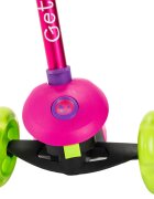 Trunki Trotineta pliabila roz S cu ghidon reglabil curea si husa pentru transport greutate admisa 50 kg