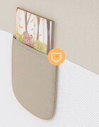 Tulano Bariera de protectie pentru copii Cover 30 Beige 200 cm cu inaltime reglabila 67-83 cmrabatabilahusa respirabilabuzunar accesorii integratcompatibila cu saltele cu grosime 10-28 cm
