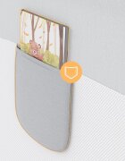 Tulano Bariera de protectie pentru copii Cover 30 WhiteGrey 200 cm cu inaltime reglabila 67-83 cmrabatabilahusa respirabilabuzunar accesorii integratcompatibila cu saltele cu grosime 10-28 cm