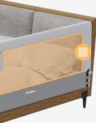 Tulano Bariera de protectie pentru copii Cover 30 WhiteGrey 200 cm cu inaltime reglabila 67-83 cmrabatabilahusa respirabilabuzunar accesorii integratcompatibila cu saltele cu grosime 10-28 cm