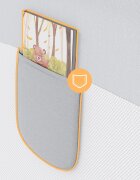 Tulano Bariera de protectie pentru copii Cover 46 WhiteGrey 160cm cu inaltime reglabila 18 nivelerabatabilahusa respirabilabuzunar accesorii integratcompatibila cu saltele cu grosime 10-28 cm
