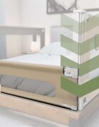 Tulano Bariera de protectie pentru copii Cover 48 Beige 180cm cu inaltime reglabila 18 nivelerabatabilahusa respirabilabuzunar accesorii integratcompatibila cu saltele cu grosime 10-28 cm