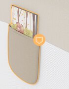 Tulano Bariera de protectie pentru copii Cover 48 Beige 180cm cu inaltime reglabila 18 nivelerabatabilahusa respirabilabuzunar accesorii integratcompatibila cu saltele cu grosime 10-28 cm